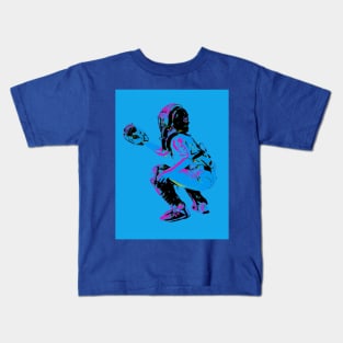 The Catcher - Baseball Player Kids T-Shirt